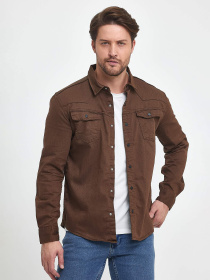 Сорочки Trend Collection модель TC9995BrownRBSHKMN Фото