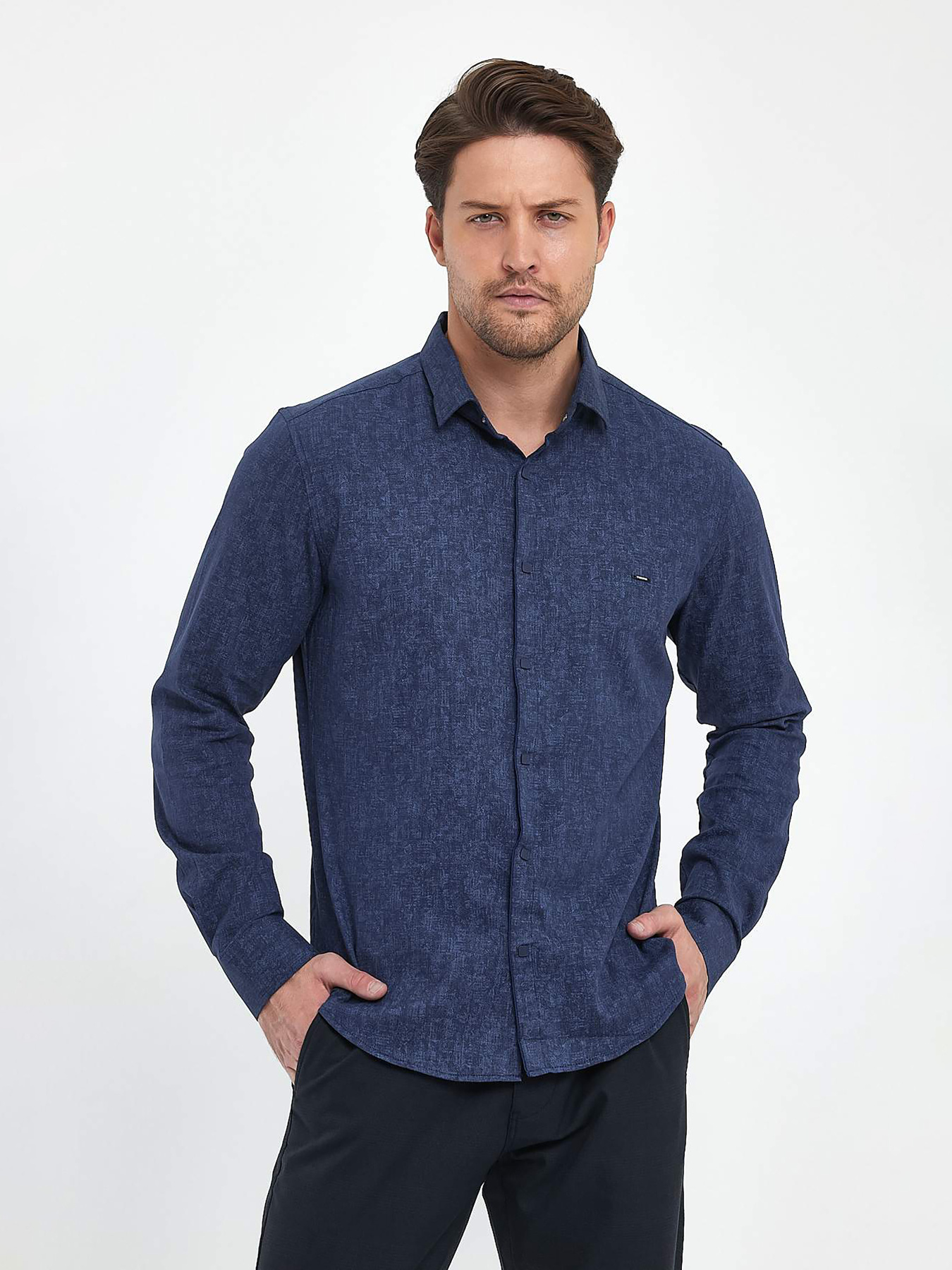 Рубашки Trend Collection модель TC9712BlueRBSHKMN Фото