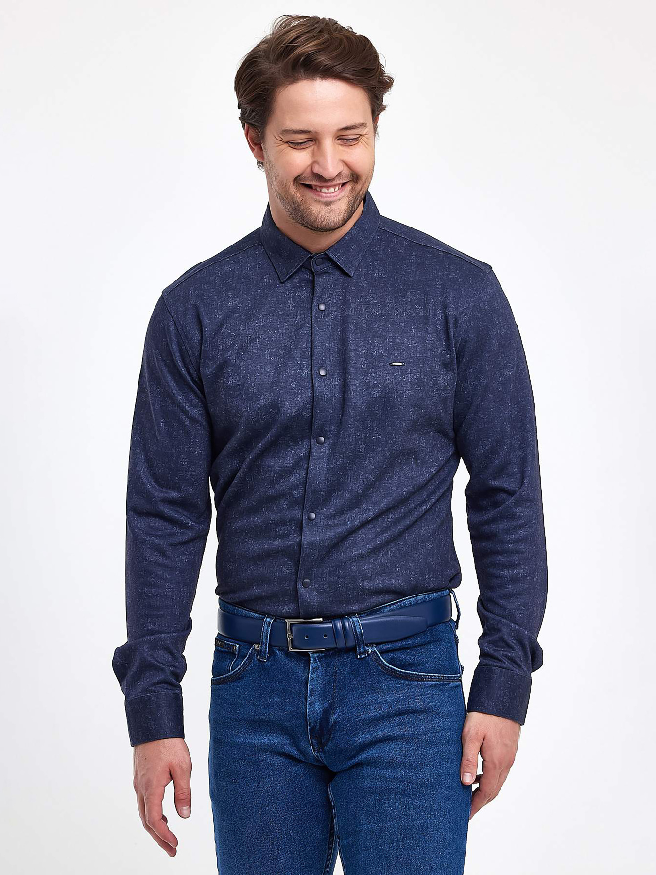 Рубашки Trend Collection модель TC9564DarkBlueRBSHKMN Фото