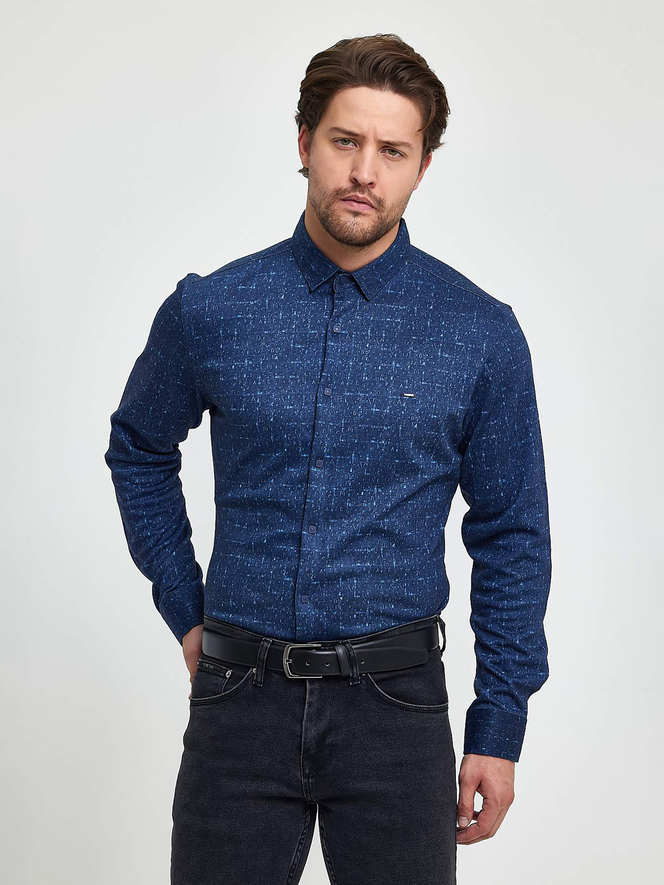 Рубашки Trend Collection модель TC9563BlueRBSHKMN Фото