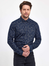 Рубашки Trend Collection модель TC9557BlueBrownRBSHKMN Фото