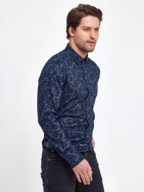 Рубашки Trend Collection модель TC9557BlueBrownRBSHKMN Фото