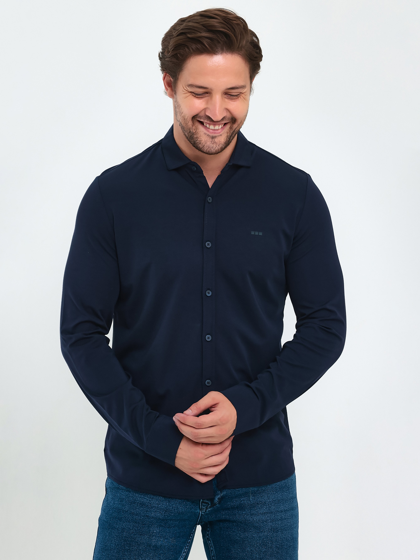 Сорочки Trend Collection модель TC9403BlueRBSHKMN Сорочки Trend Collection модель TC9403BlueRBSHKMN Фото