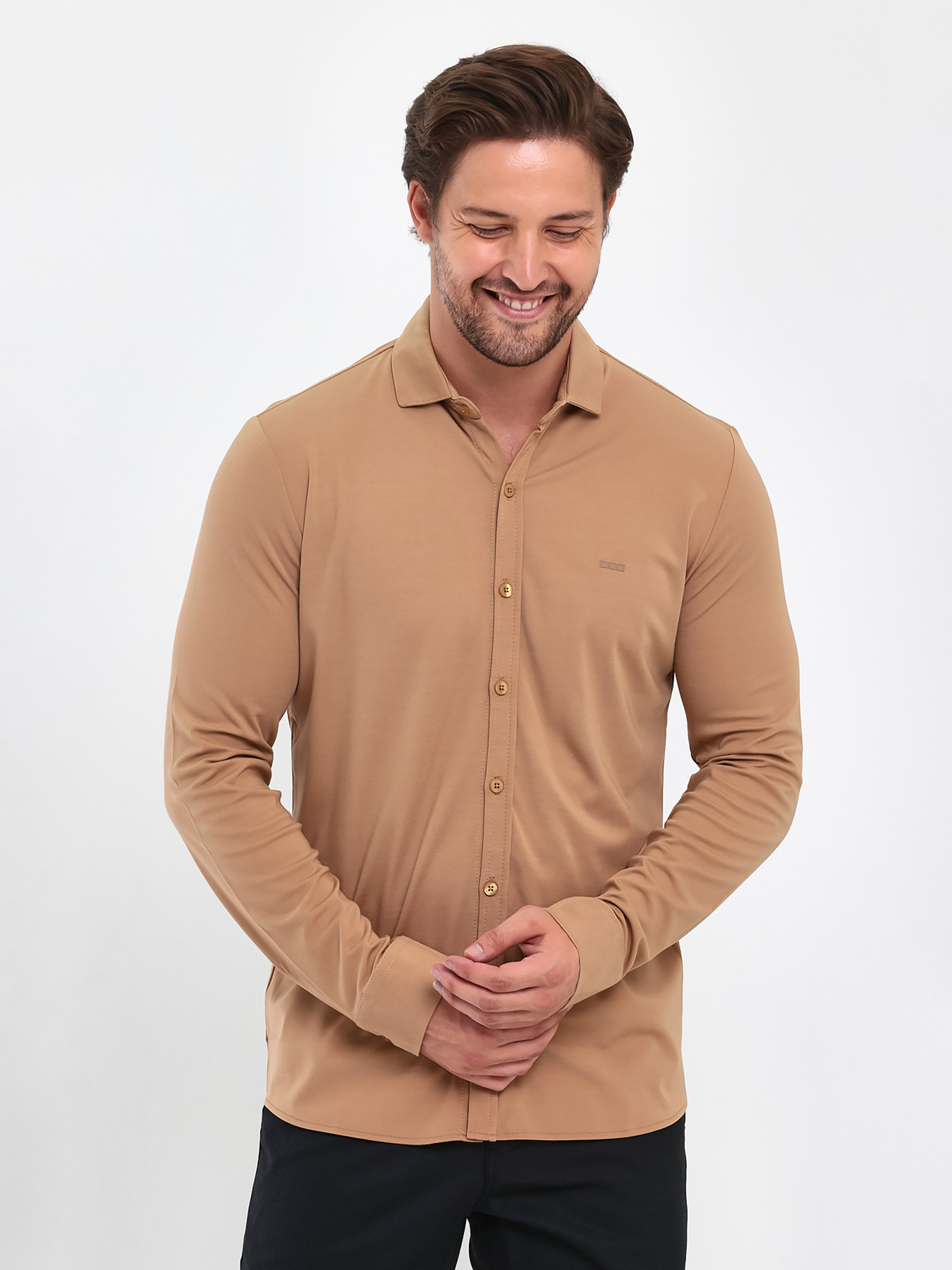 Рубашки Trend Collection модель TC9402BrownRBSHKMN Фото