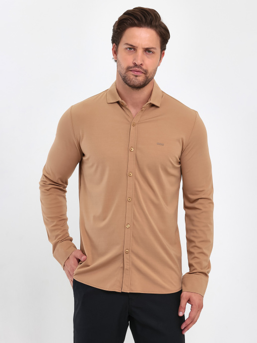 Сорочки Trend Collection модель TC9402BrownRBSHKMN Фото