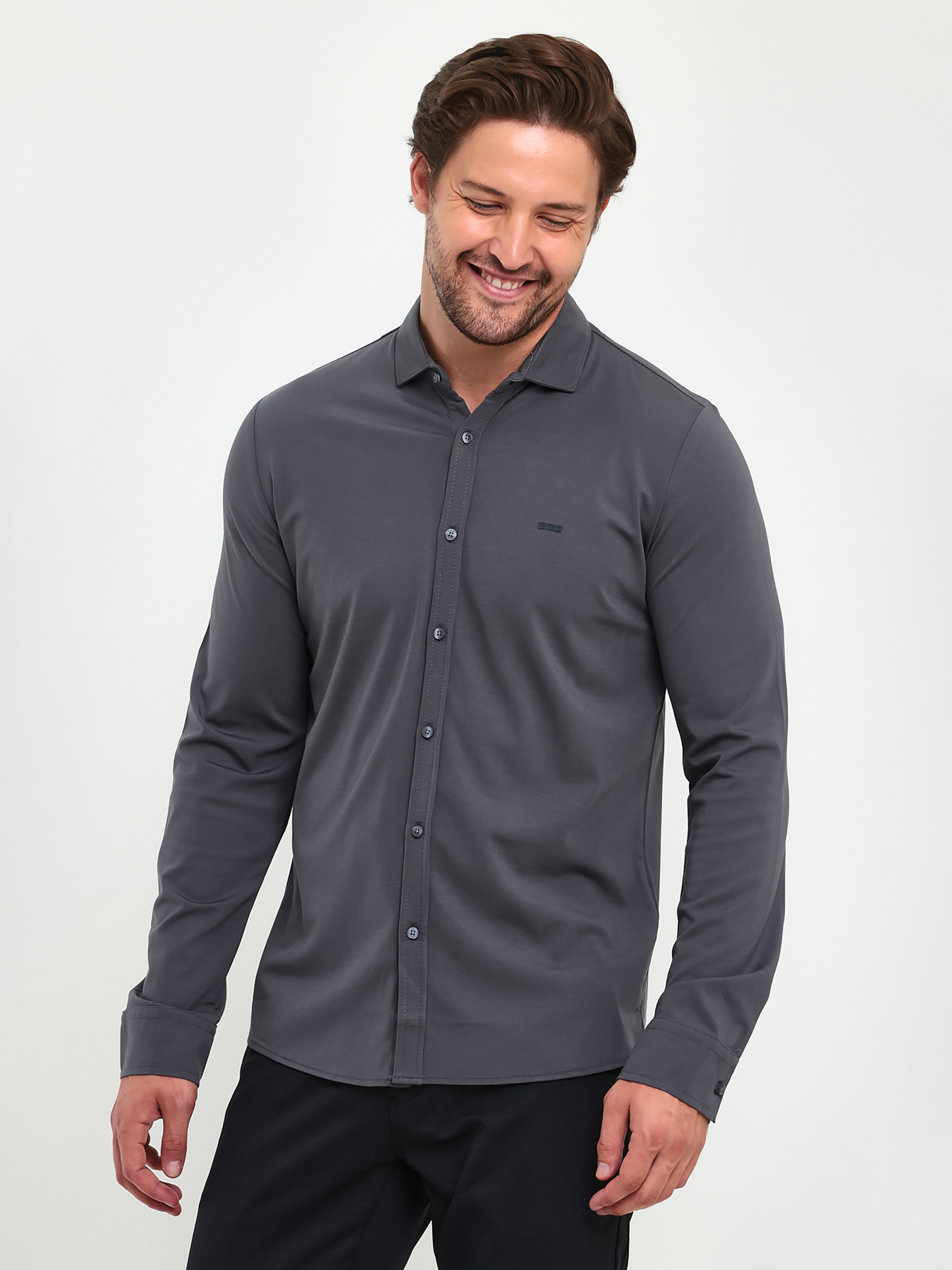 Сорочки Trend Collection модель TC9399GreyRBSHKMN Фото