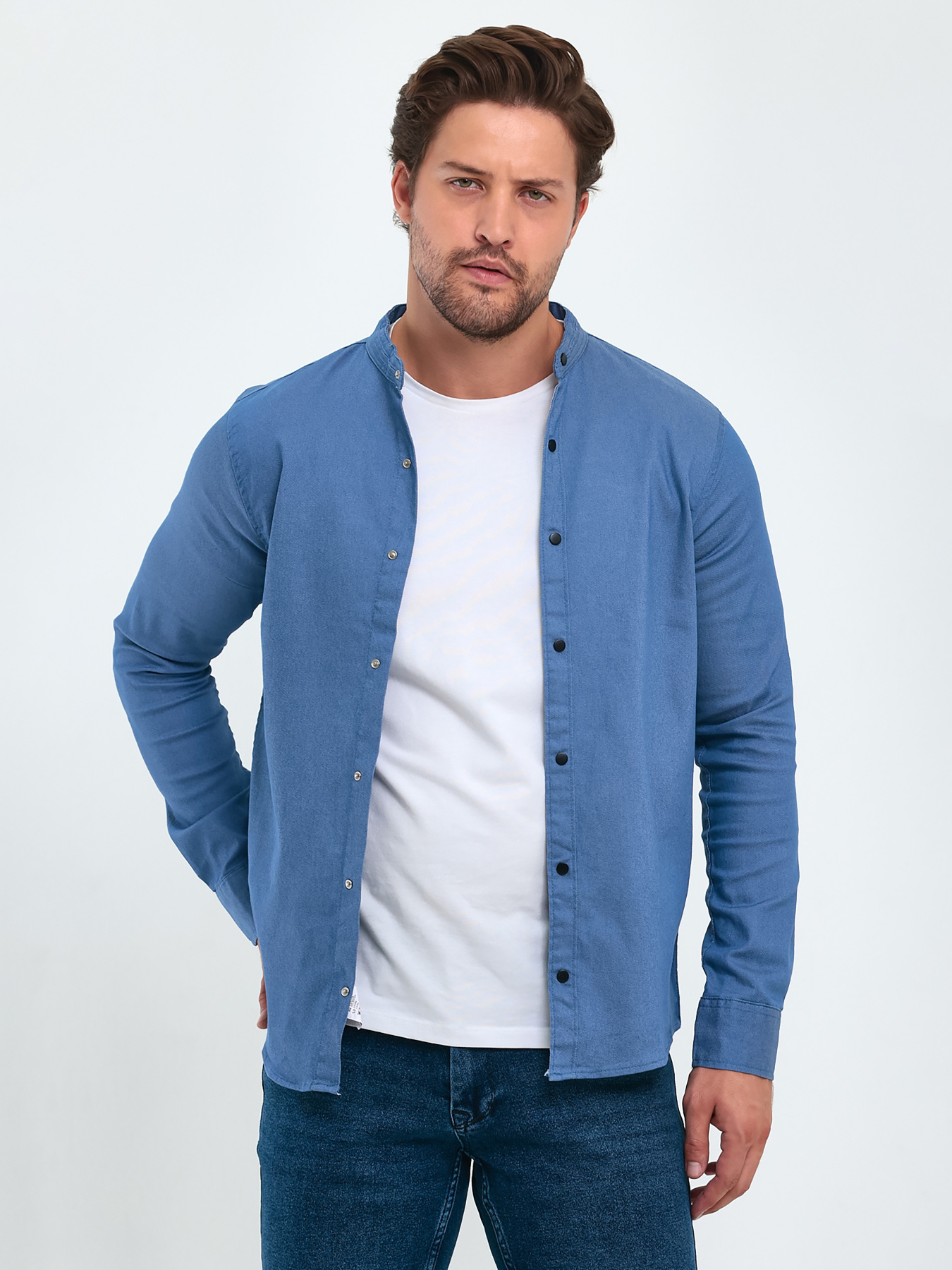 Сорочки Trend Collection модель TC9343BlueRBSHKMN Сорочки Trend Collection модель TC9343BlueRBSHKMN Фото