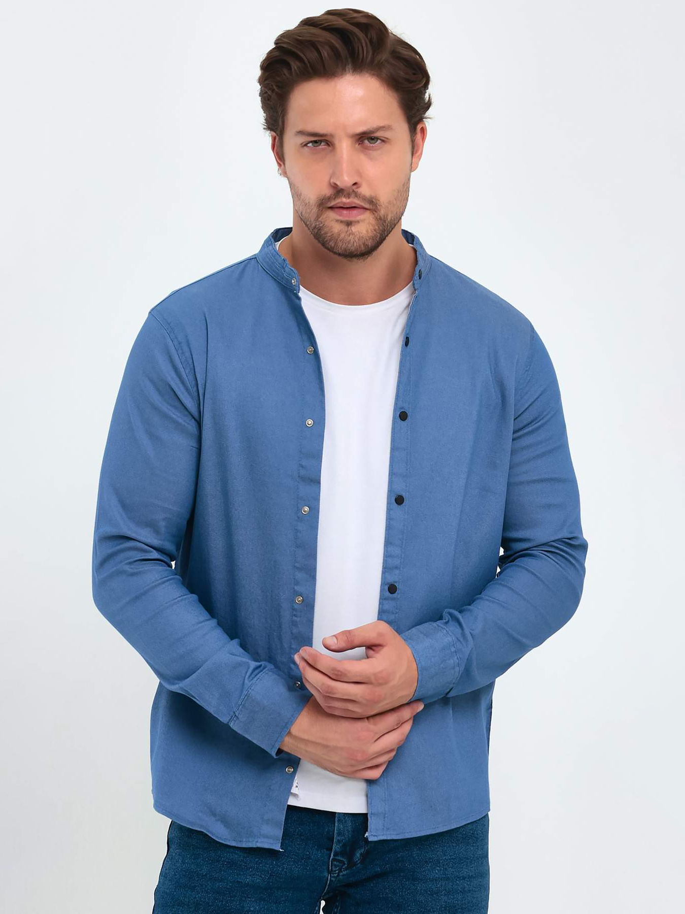 Сорочки Trend Collection модель TC9343BlueRBSHKMN Сорочки Trend Collection модель TC9343BlueRBSHKMN Фото