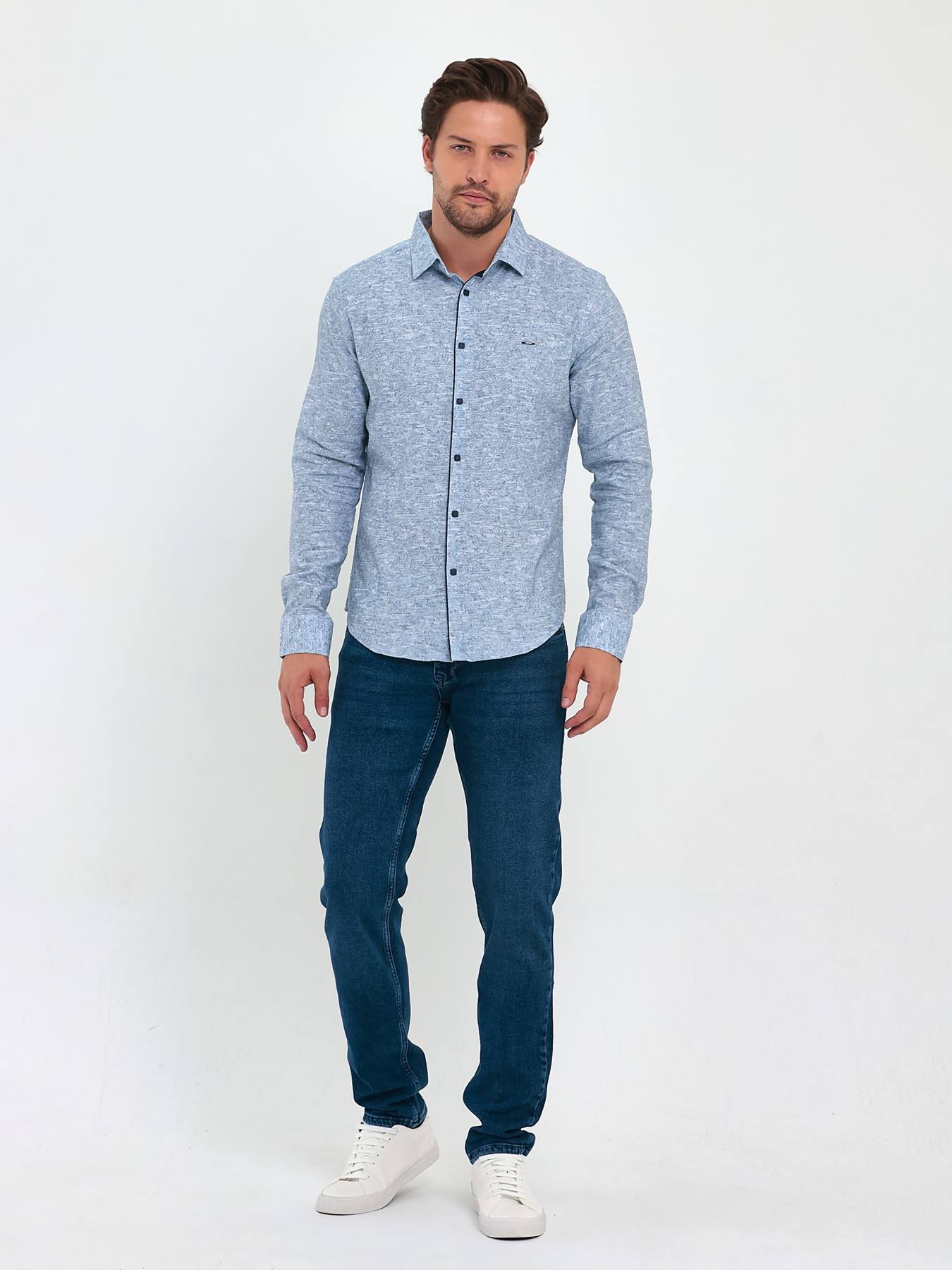 Рубашки Trend Collection модель TC9281BlueRBSHKMN Фото