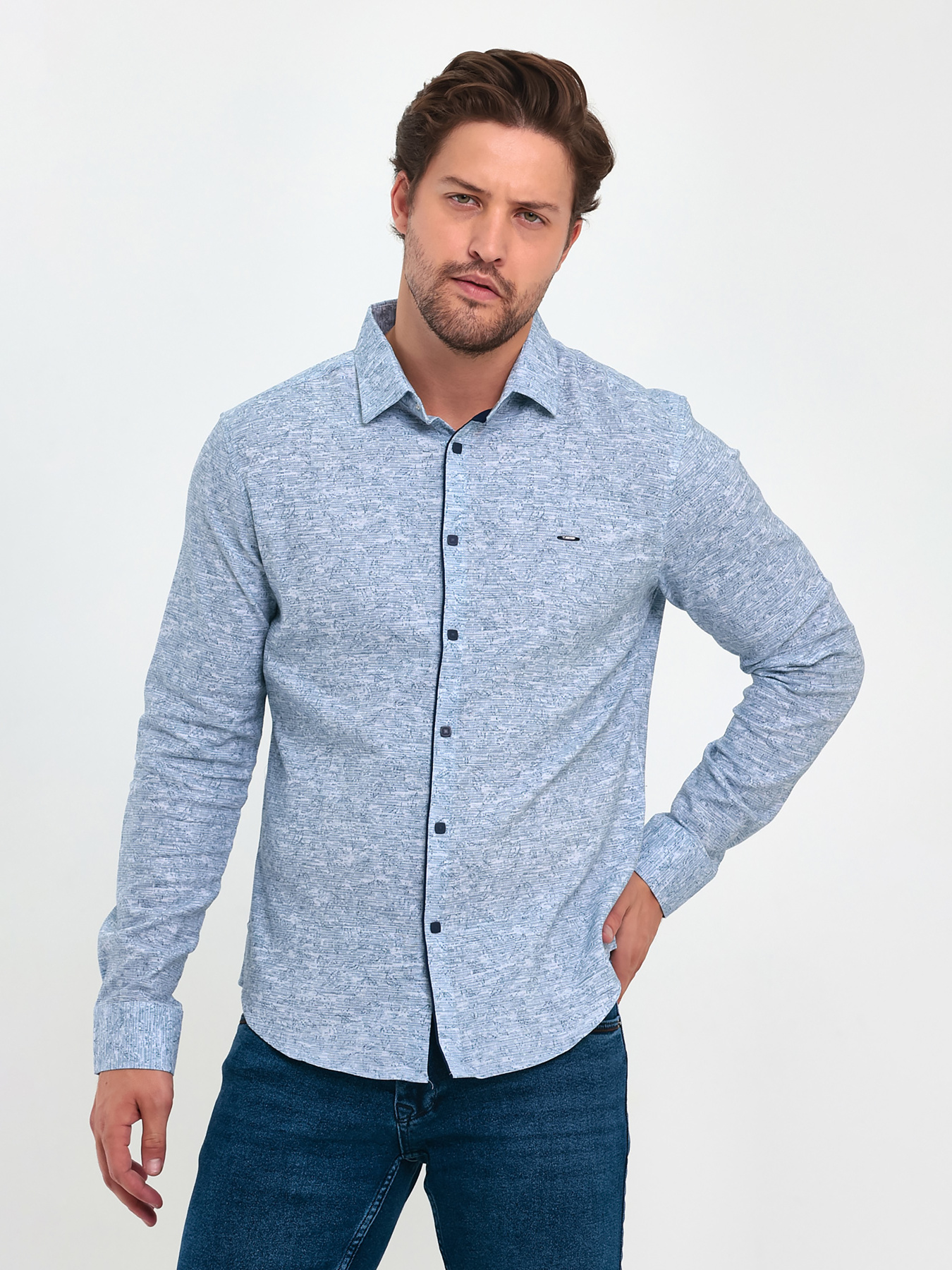 Рубашки Trend Collection модель TC9281BlueRBSHKMN Фото