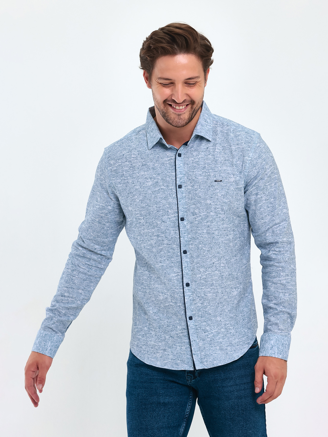 Рубашки Trend Collection модель TC9281BlueRBSHKMN Фото