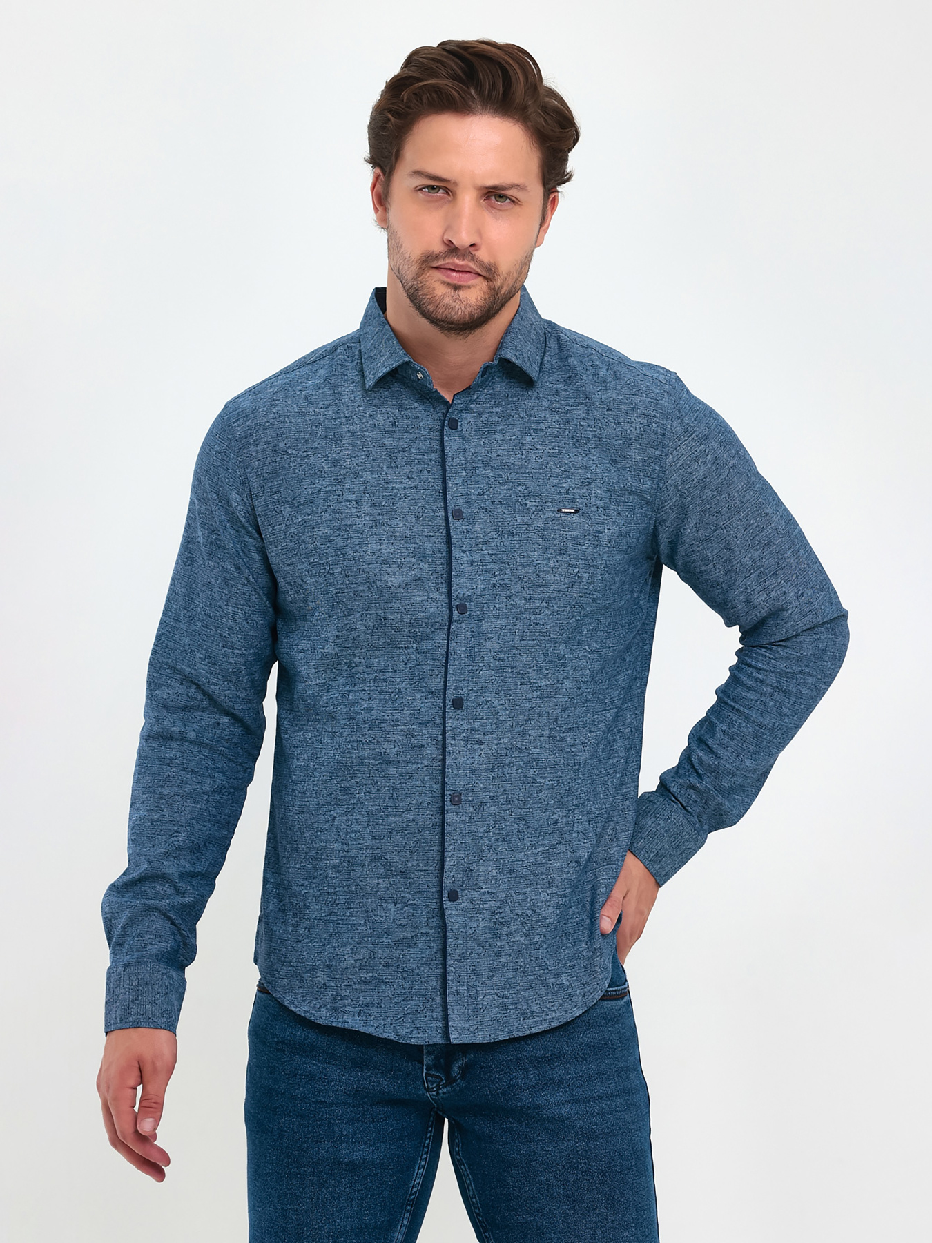 Сорочки Trend Collection модель TC9280BlueRBSHKMN Сорочки Trend Collection модель TC9280BlueRBSHKMN Фото