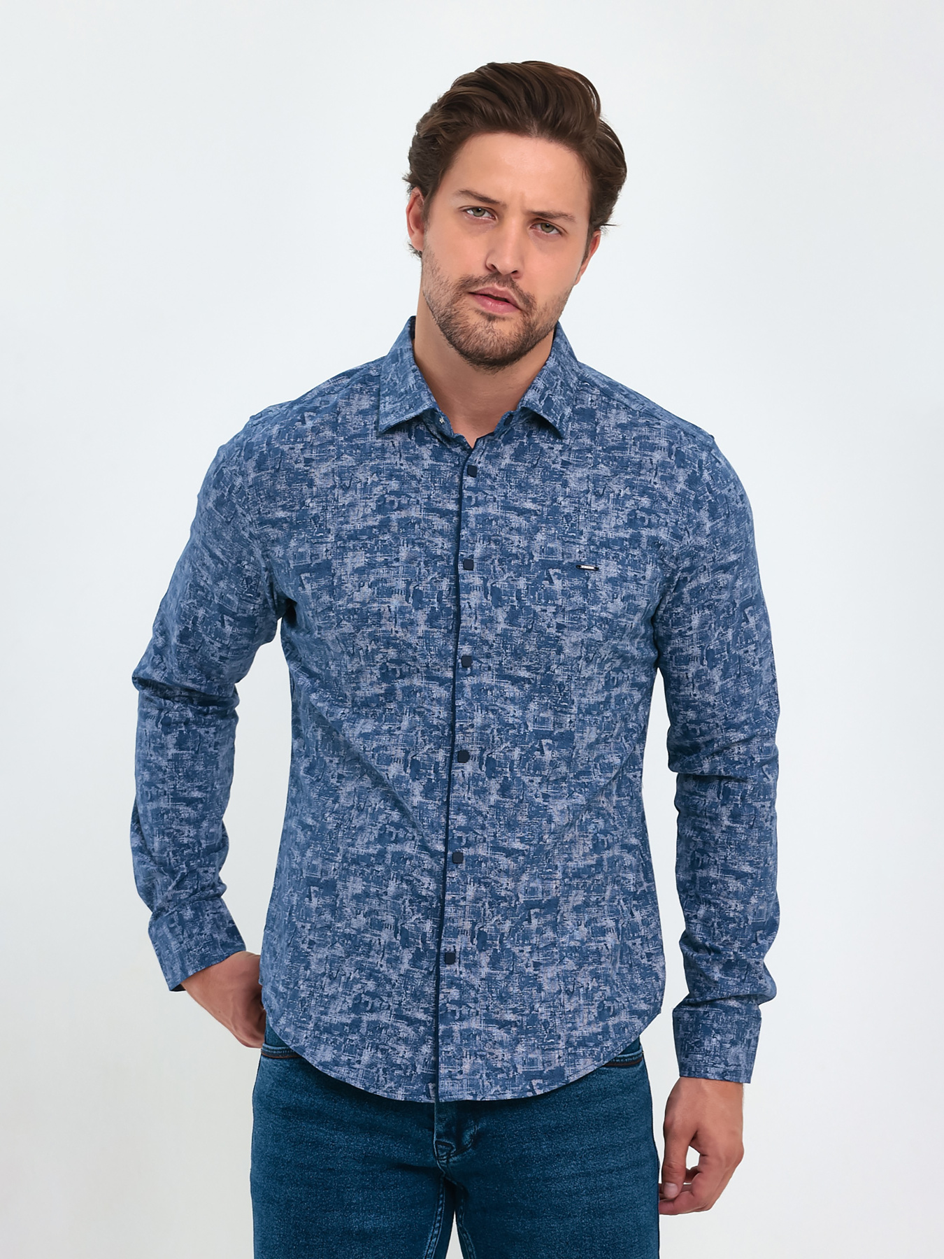 Рубашки Trend Collection модель TC9278BlueRBSHKMN Фото