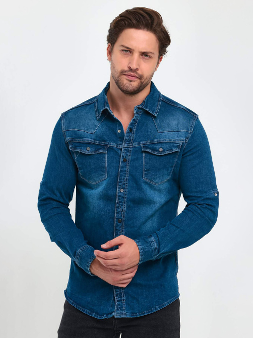 Рубашки Trend Collection модель TC9199BlueRBSHKMN Фото