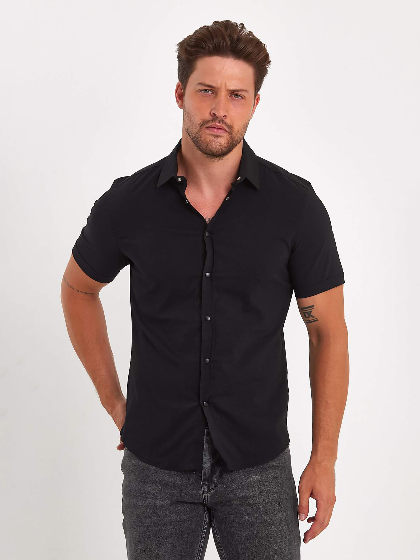 Рубашки Trend Collection модель TC8881BlackRBSHKMN Фото