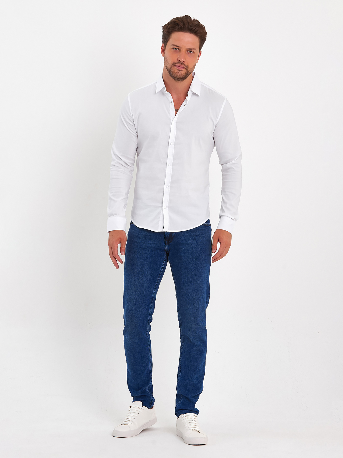 Сорочки Trend Collection модель TC8871WhiteRBSHKMN Сорочки Trend Collection модель TC8871WhiteRBSHKMN Фото