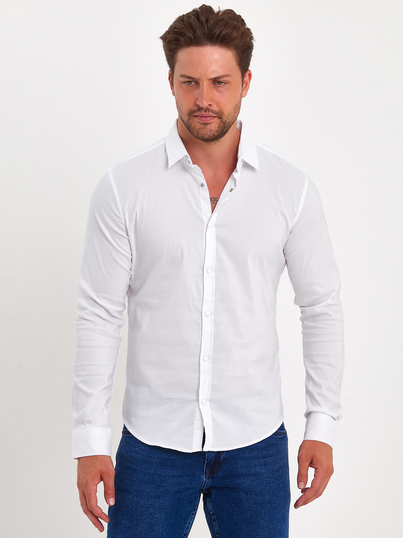 Сорочки Trend Collection модель TC8871WhiteRBSHKMN Сорочки Trend Collection модель TC8871WhiteRBSHKMN Фото