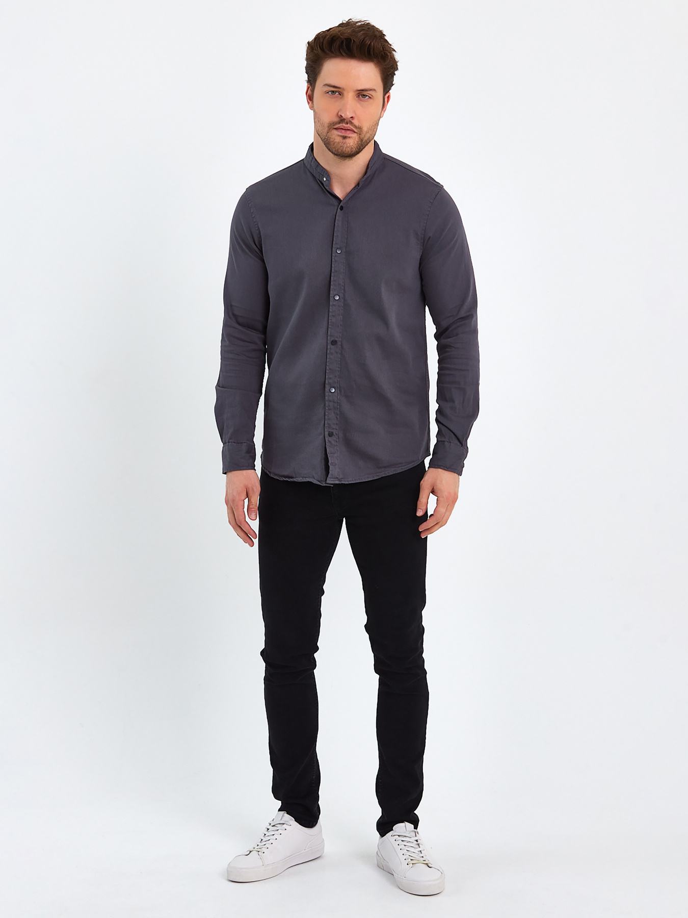 Сорочки Trend Collection модель TC8208DarkGreyRBSHKMN Фото