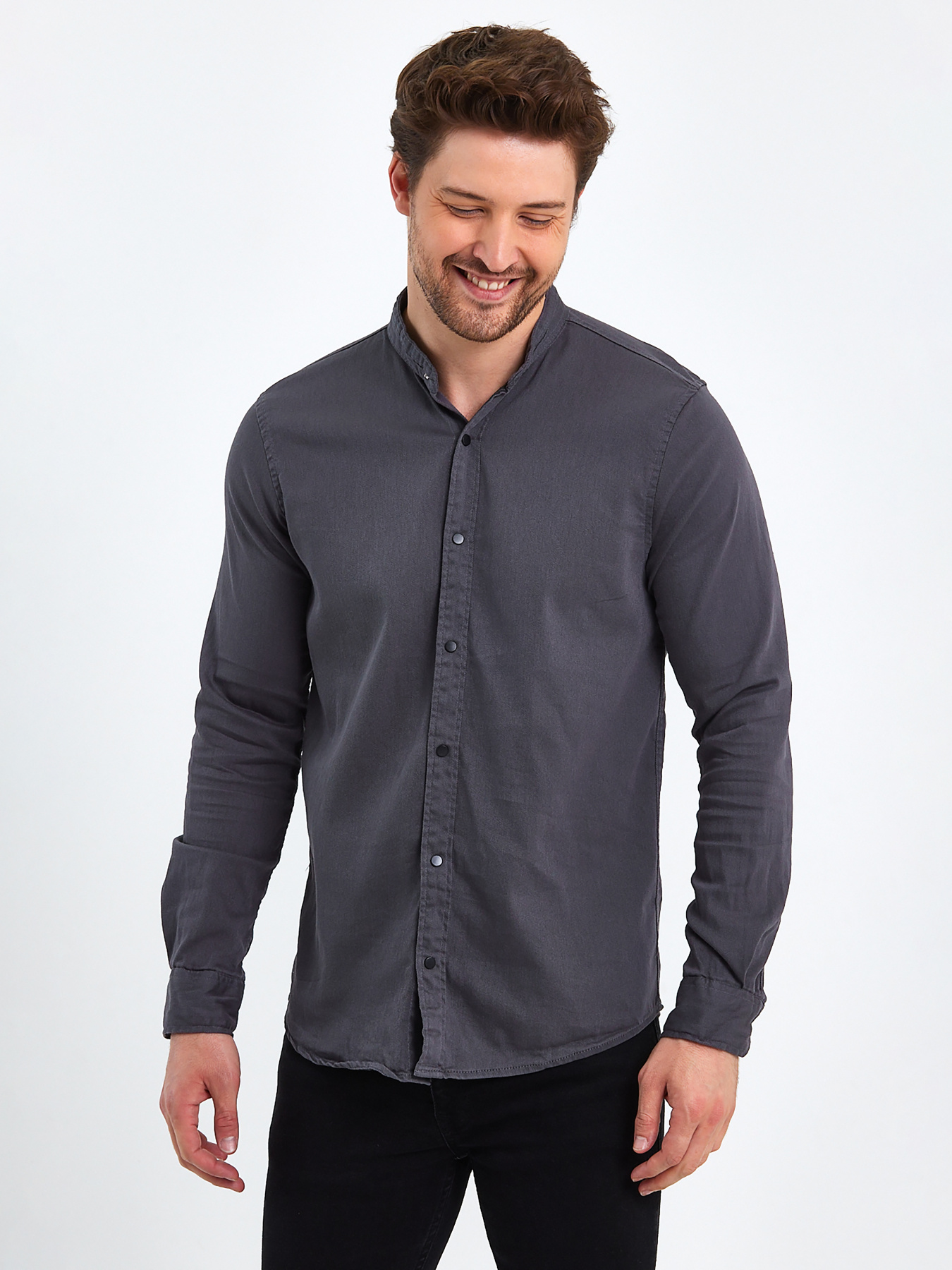 Сорочки Trend Collection модель TC8208DarkGreyRBSHKMN Фото