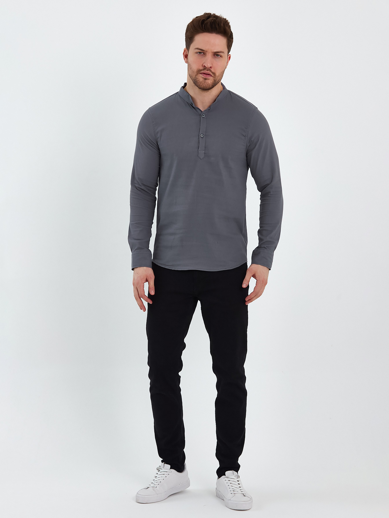 Сорочки Trend Collection модель TC8131GreyRBSHKMN Фото