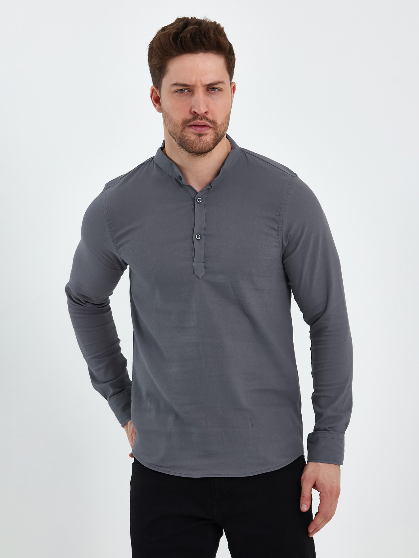 Сорочки Trend Collection модель TC8131GreyRBSHKMN Фото