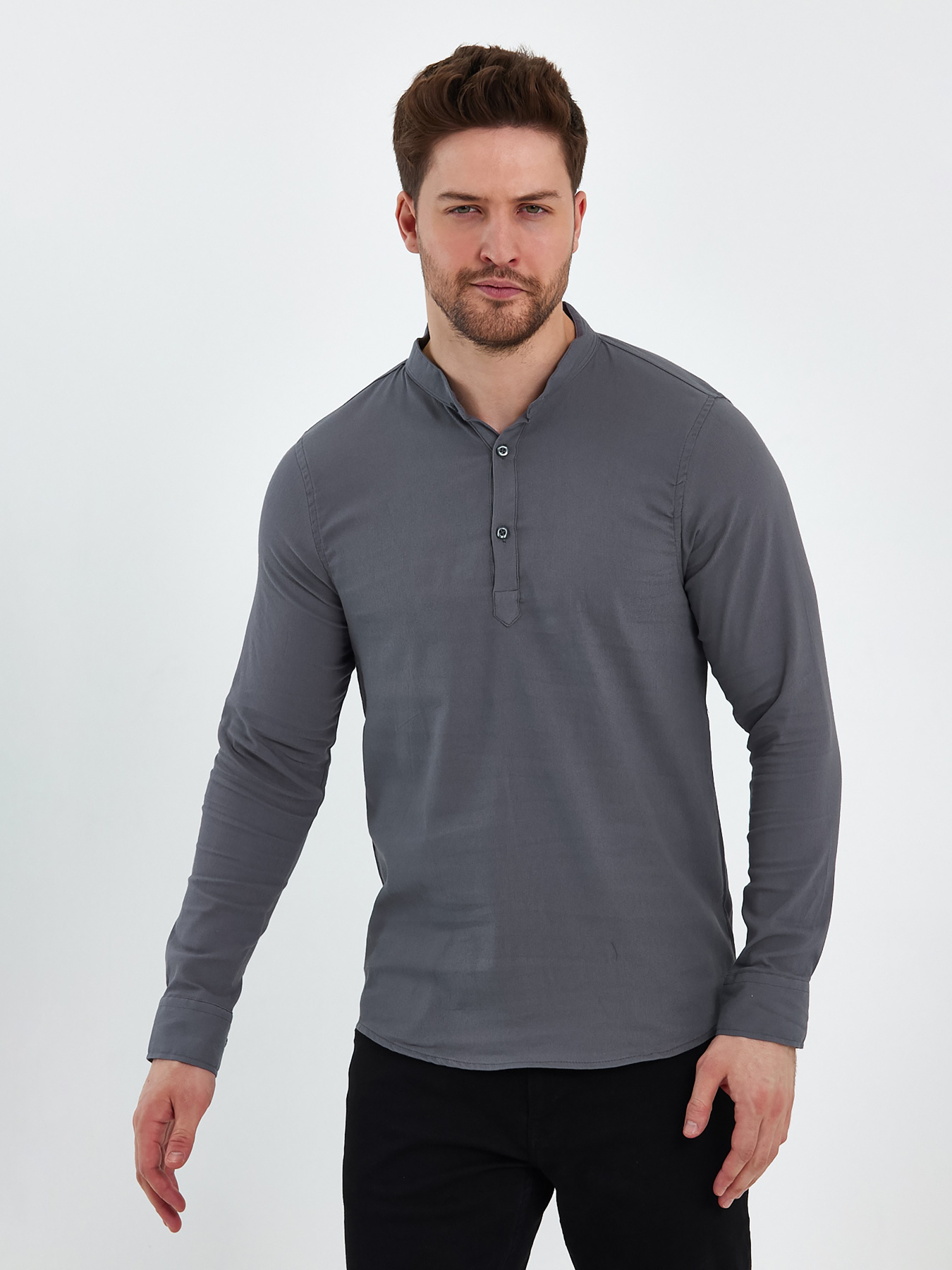 Сорочки Trend Collection модель TC8131GreyRBSHKMN Фото