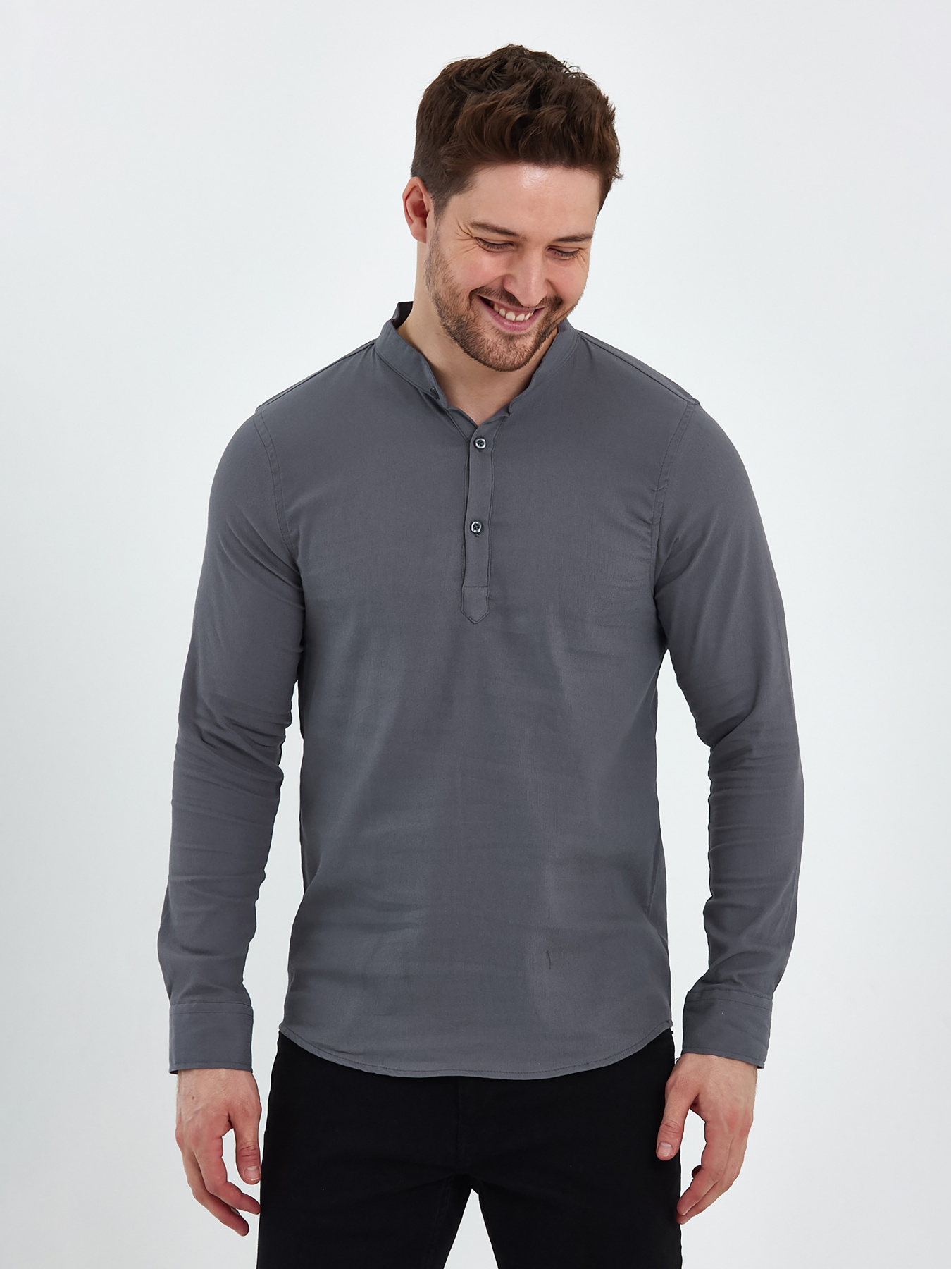 Сорочки Trend Collection модель TC8131GreyRBSHKMN Фото