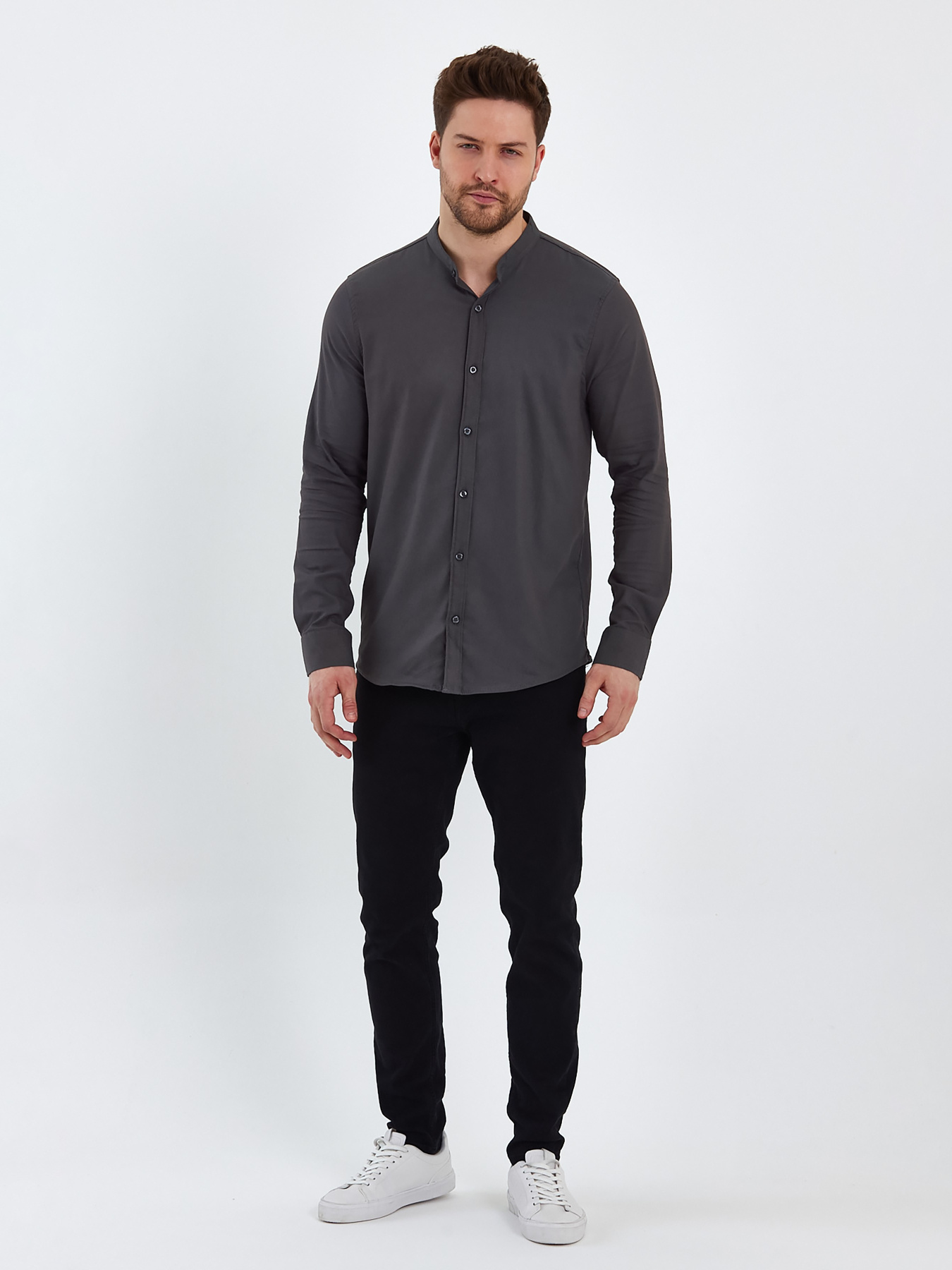 Сорочки Trend Collection модель TC8128BlackRBSHKMN Фото