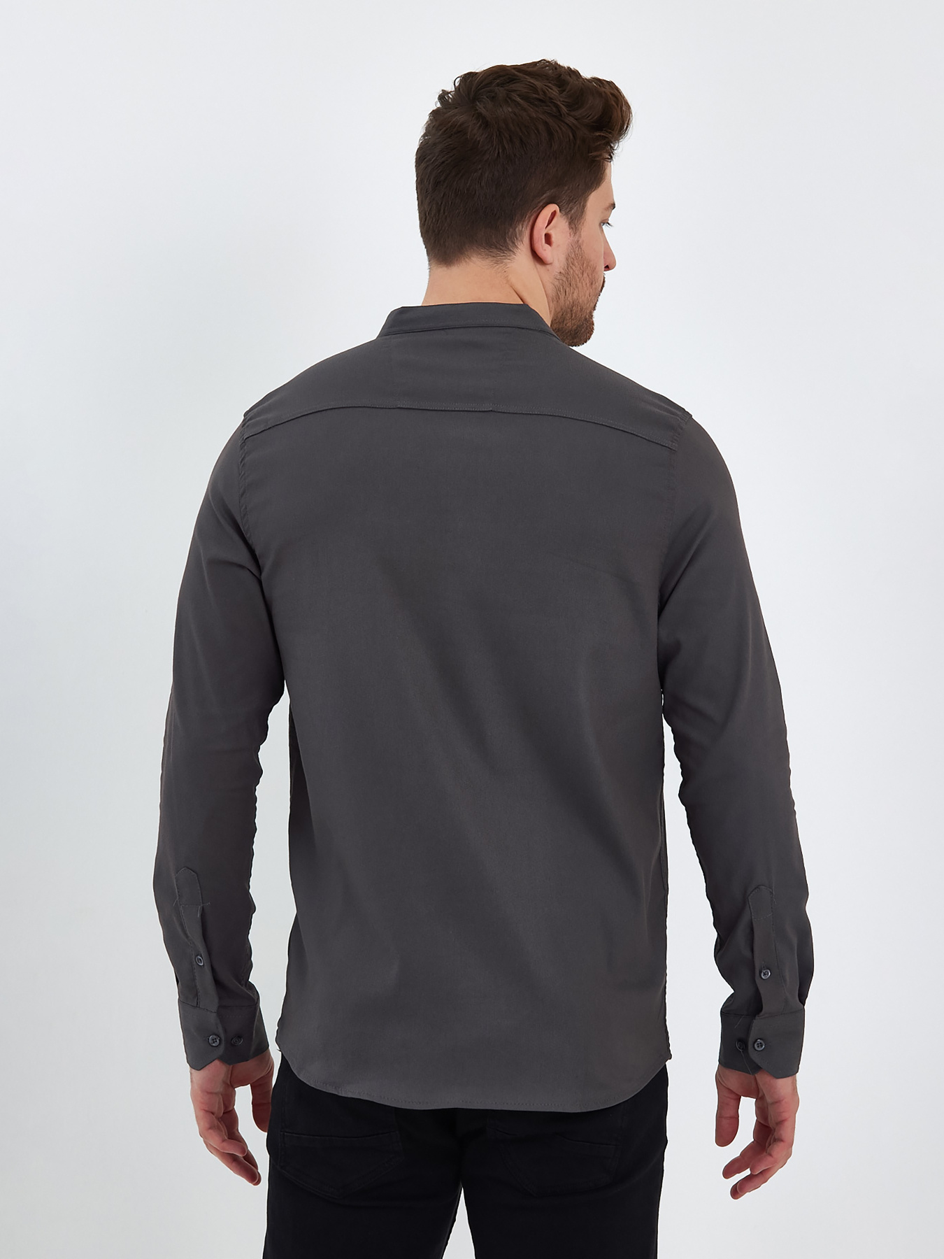 Сорочки Trend Collection модель TC8128BlackRBSHKMN Фото