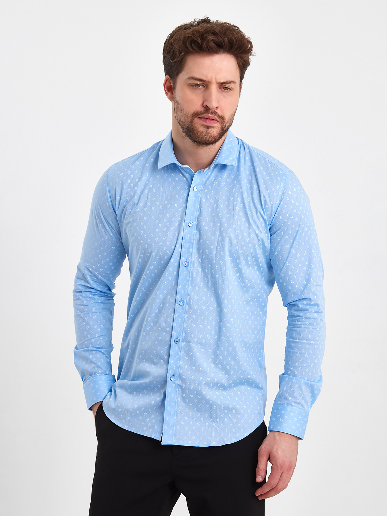Рубашки Trend Collection модель TC8080LightBlueRBSHKMN Рубашки Trend Collection модель TC8080LightBlueRBSHKMN Фото