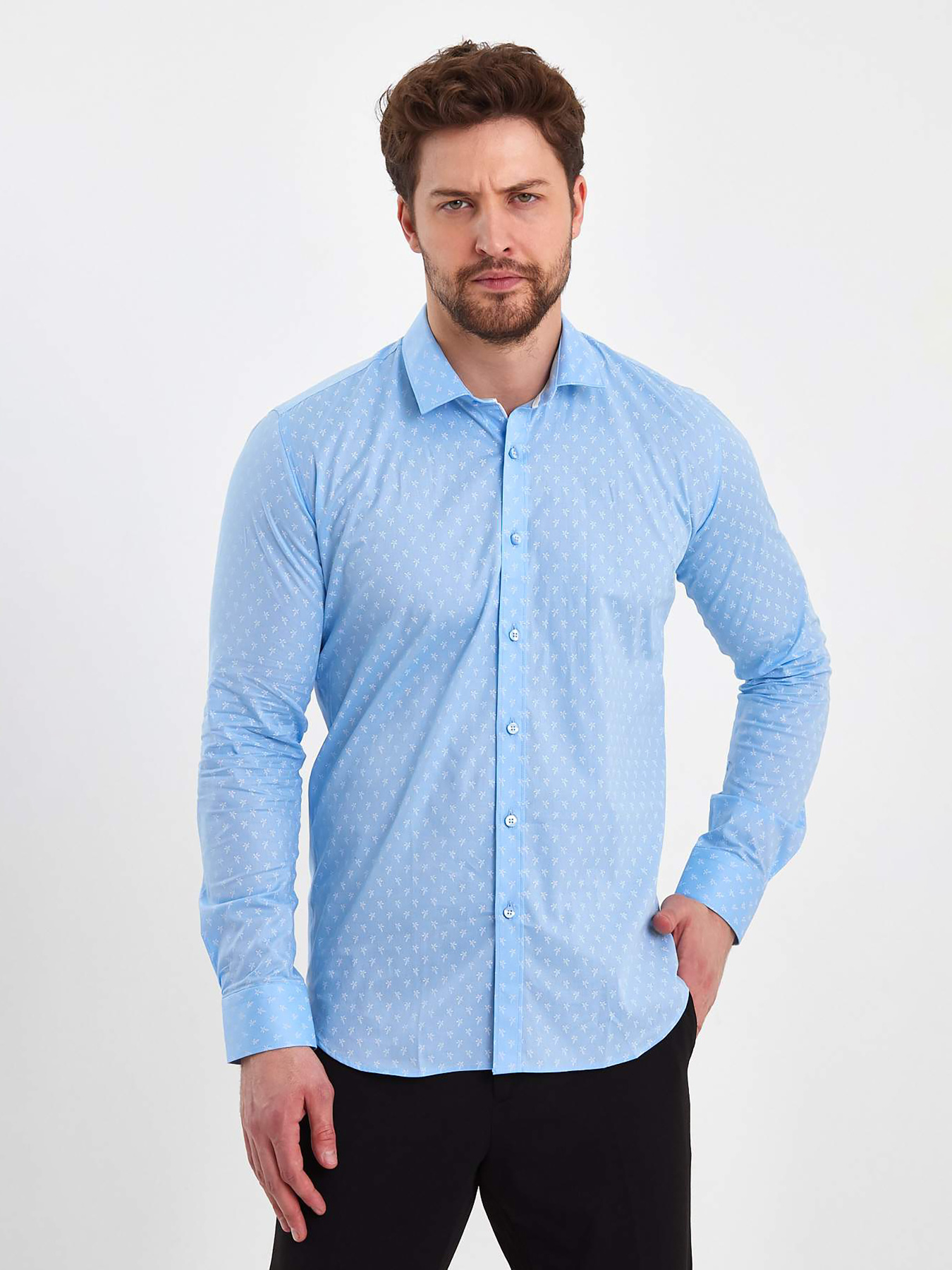 Рубашки Trend Collection модель TC8080LightBlueRBSHKMN Рубашки Trend Collection модель TC8080LightBlueRBSHKMN Фото