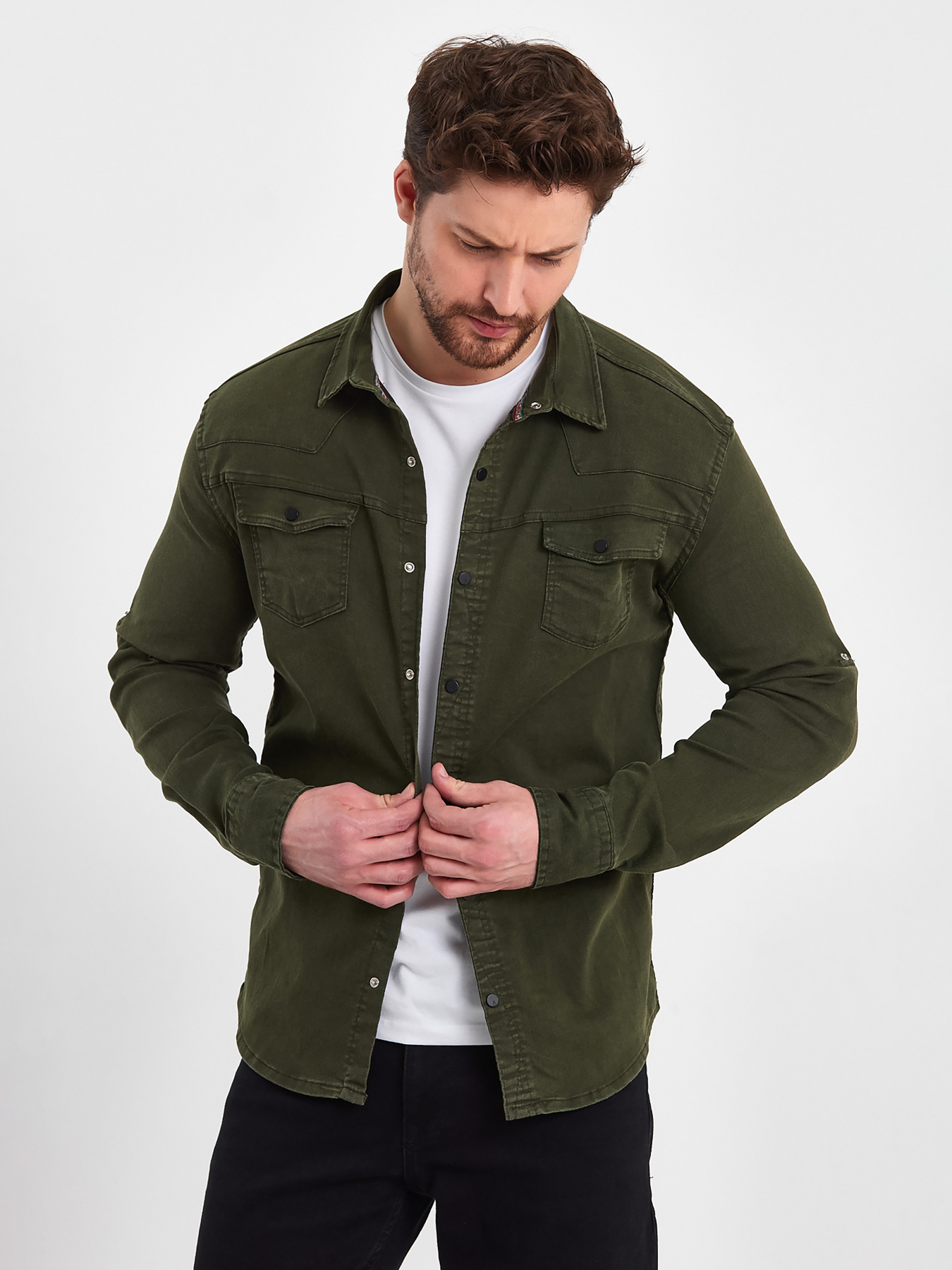 Рубашки Trend Collection модель TC7615KhakiRBSHKMN Фото