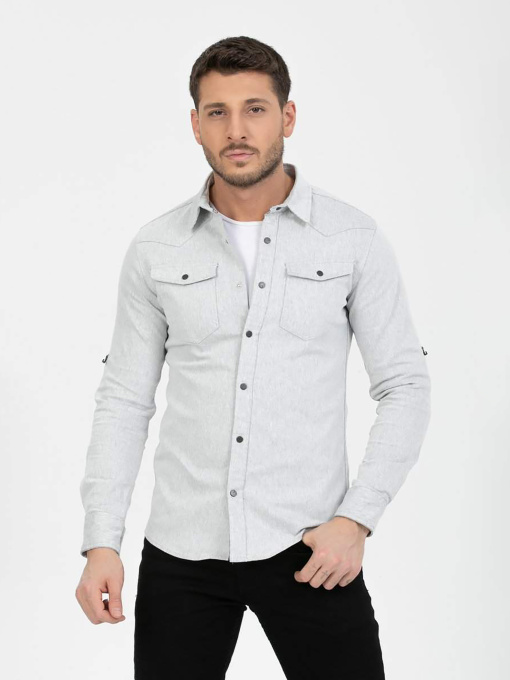 Сорочки Trend Collection модель TC7433LightGreyRBSHKMN Фото