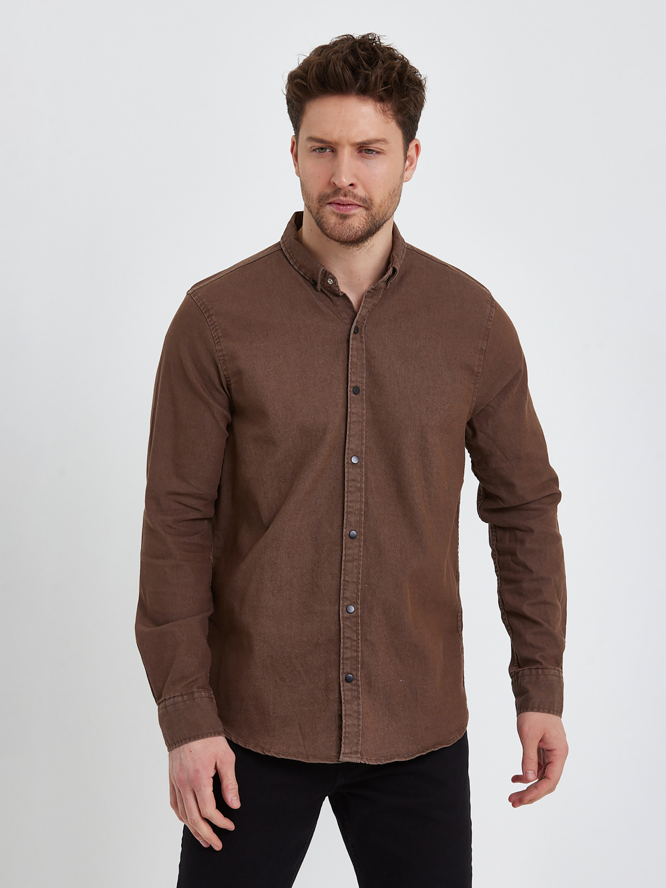 Рубашки Trend Collection модель TC7395BrownRBSHKMN Фото