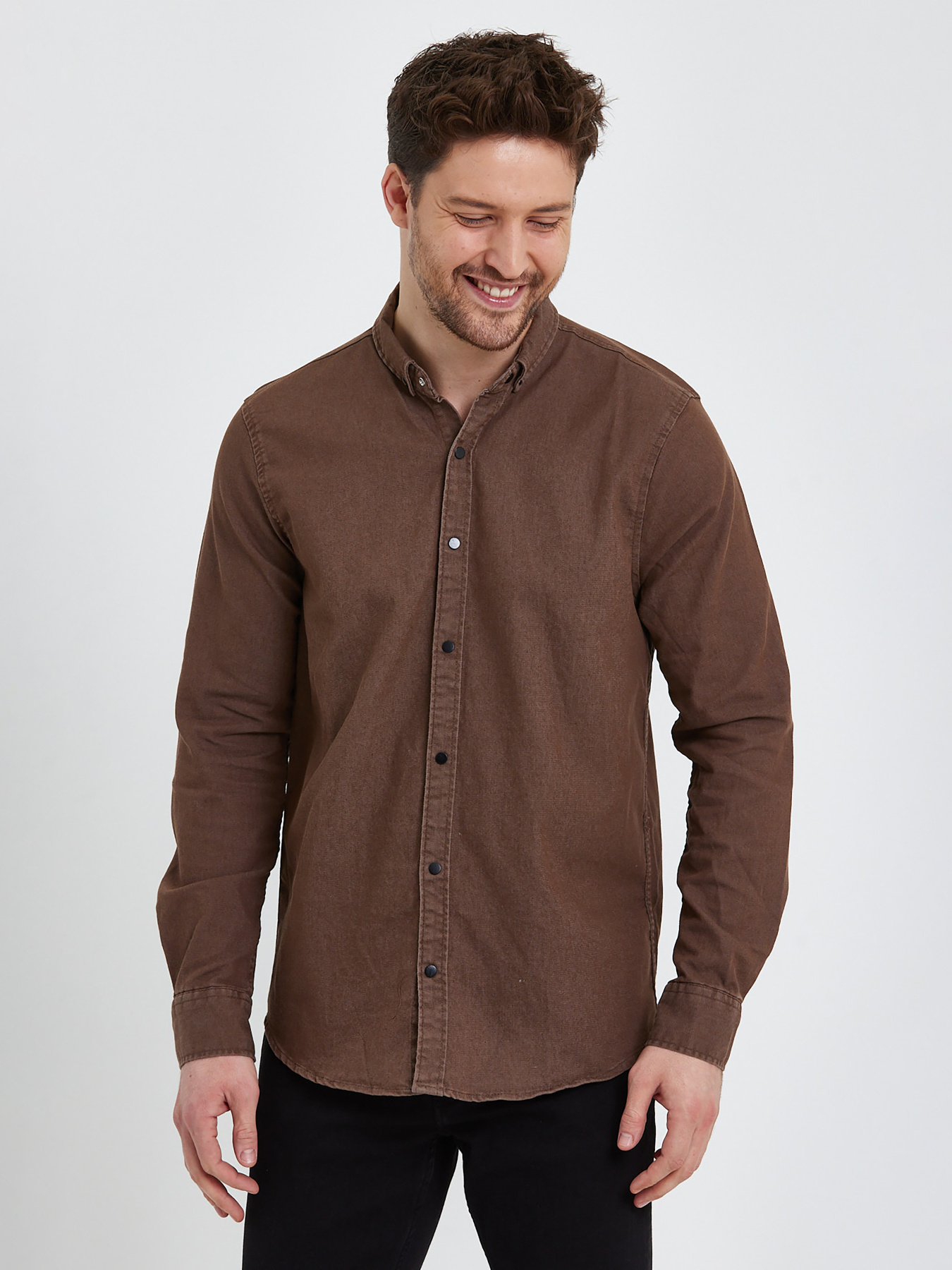 Рубашки Trend Collection модель TC7395BrownRBSHKMN Фото