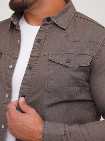 Сорочки Trend Collection модель TC6590GreyBrownRBSHKMN Фото
