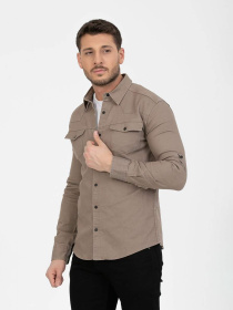 Сорочки Trend Collection модель TC6587BeigeRBSHKMN Фото