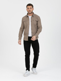Сорочки Trend Collection модель TC6587BeigeRBSHKMN Фото
