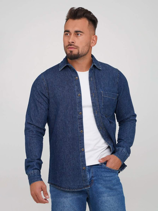 Сорочки Trend Collection модель TC6566BlueRBSHKMN Фото