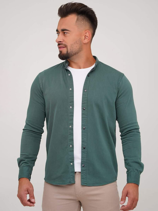 Сорочки Trend Collection модель TC6564GreenRBSHKMN Фото