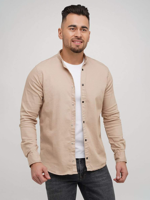 Сорочки Trend Collection модель TC5971BeigeRBSHKMN Фото