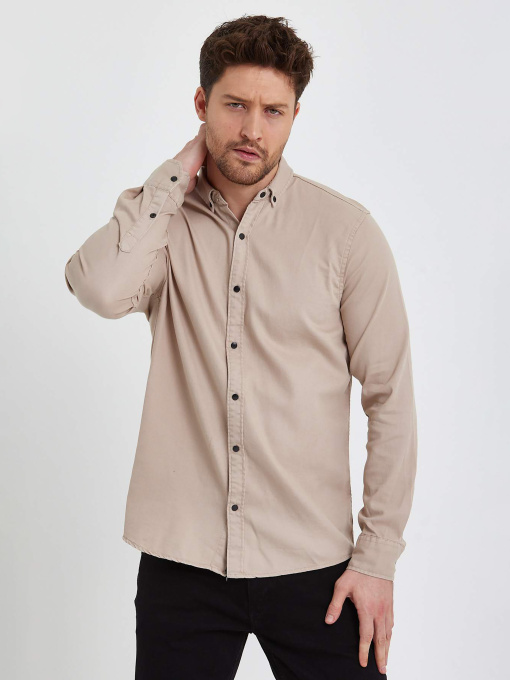 Сорочки Trend Collection модель TC5965BeigeRBSHKMN Фото