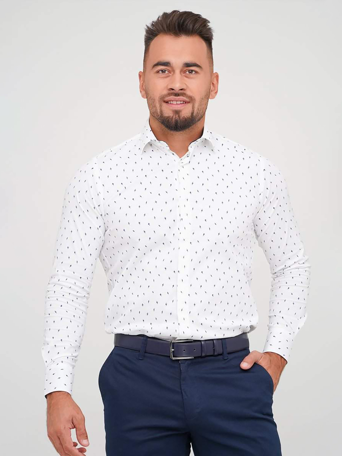 Рубашки Trend Collection модель TC5892WhiteRBSHKMN Фото
