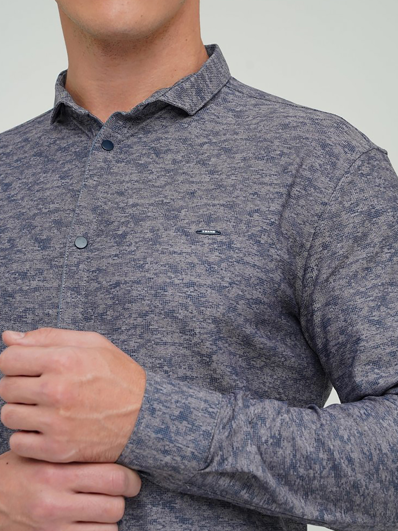 Рубашки Trend Collection модель TC5485GreyBlueRBSHKMN Фото