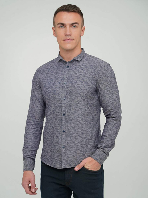 Рубашки Trend Collection модель TC5485GreyBlueRBSHKMN Фото