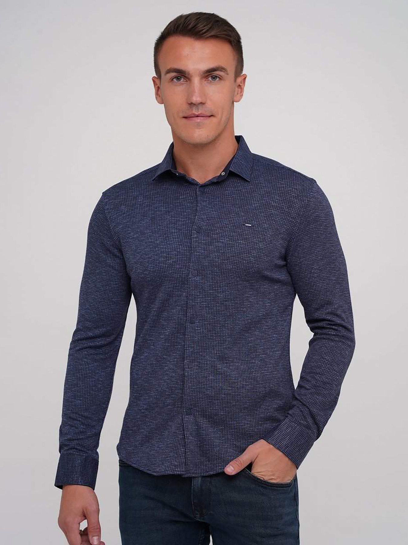 Рубашки Trend Collection модель TC5187BlueRBSHKMN Фото