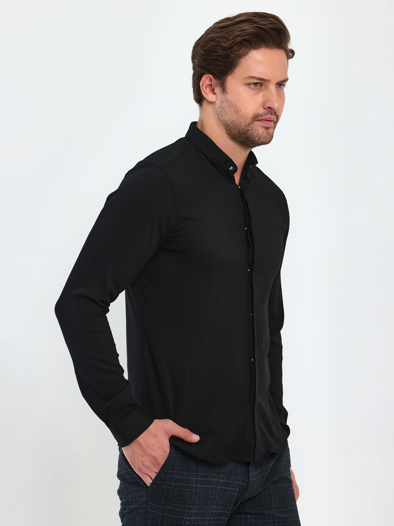 Рубашки Trend Collection модель TC5074BlackRBSHKMN Фото