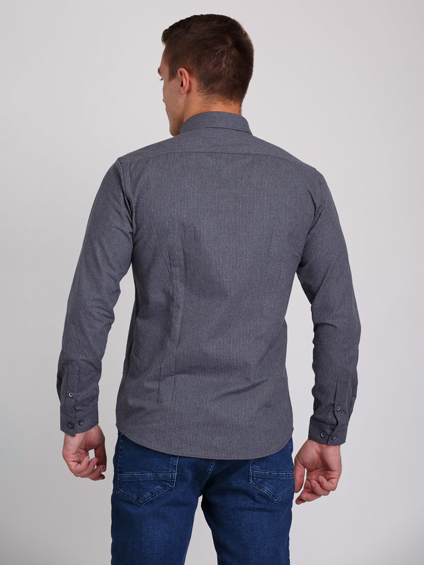 Рубашки Trend Collection модель TC3038GreyRBSHKMN Фото