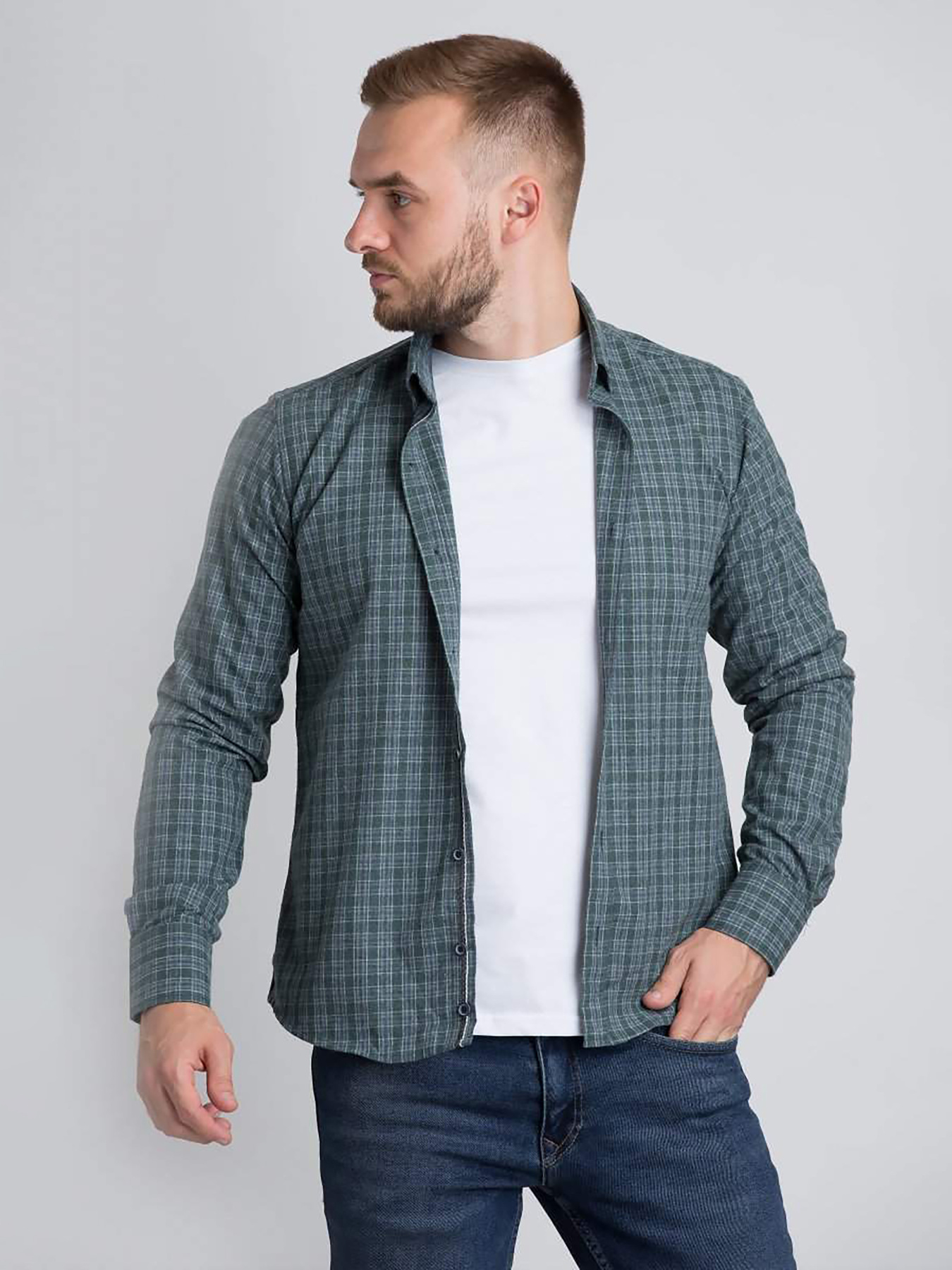 Сорочки Trend Collection модель TC1413BlueRBSHKMN Фото