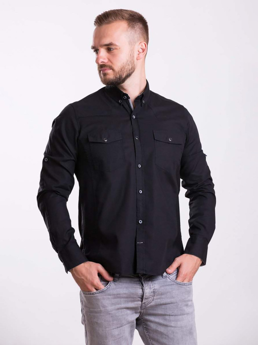 Сорочки Trend Collection модель TC1150BlackRBSHKMN Фото
